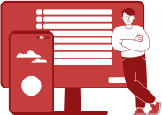 오픈API를 이용하여 애플리케이션 제작하는 모습을 표현한 아이콘